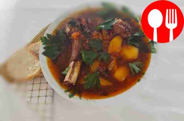 Легкая шурпа из говяжьих ребрышек