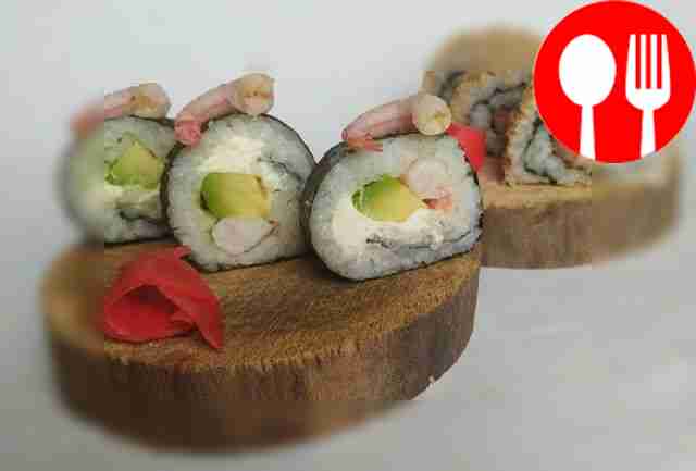 Домашние суши с семгой и авокадо