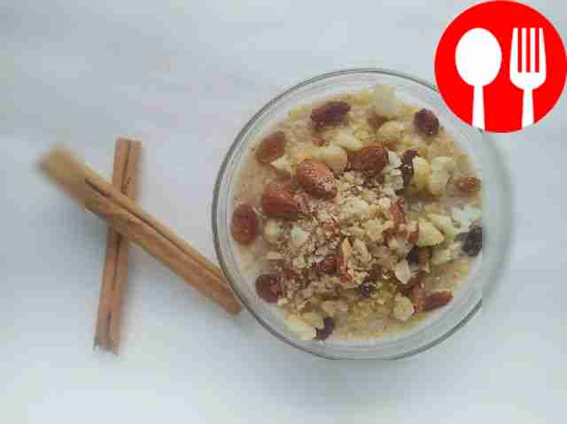 Полезная пшеничная каша на растительном молоке