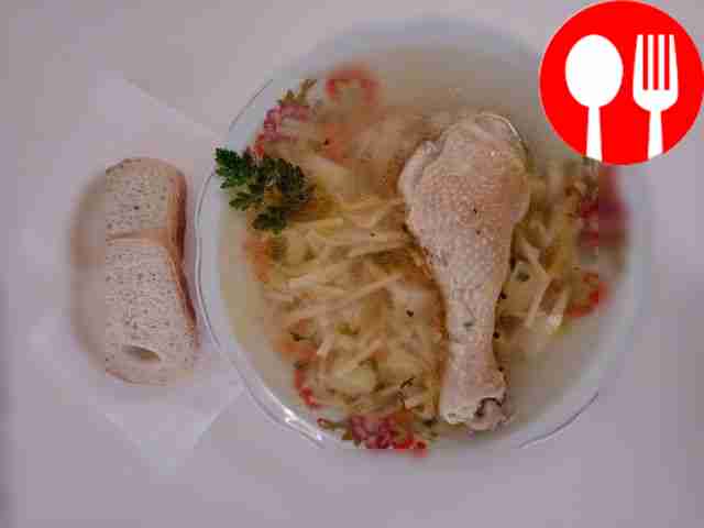 Домашняя зама с куриным мясом