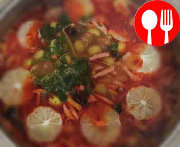 Когда солянка слегка проварится, посолите,...