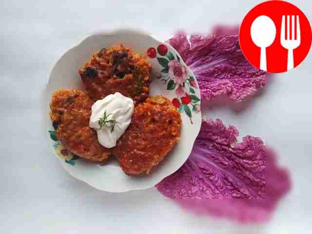 Котлетки по-домашнему с пекинской капустой