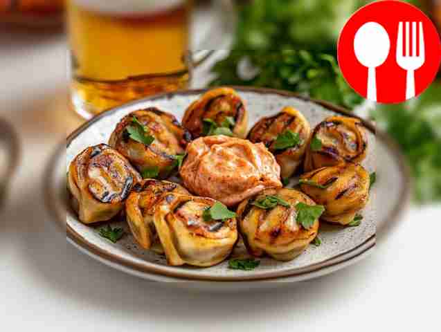 Быстрые пельмени на мангале