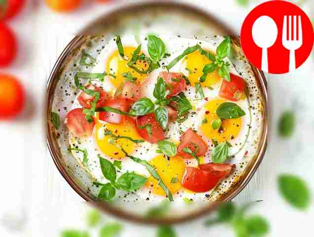 Огненная глазунья с красным жгучим перцем