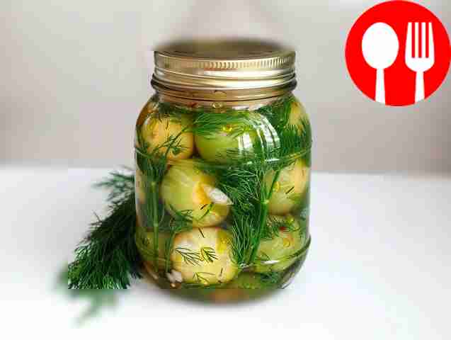 Аппетитные маринованные зеленые помидоры