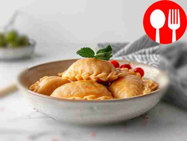 Летние вареники с крыжовником