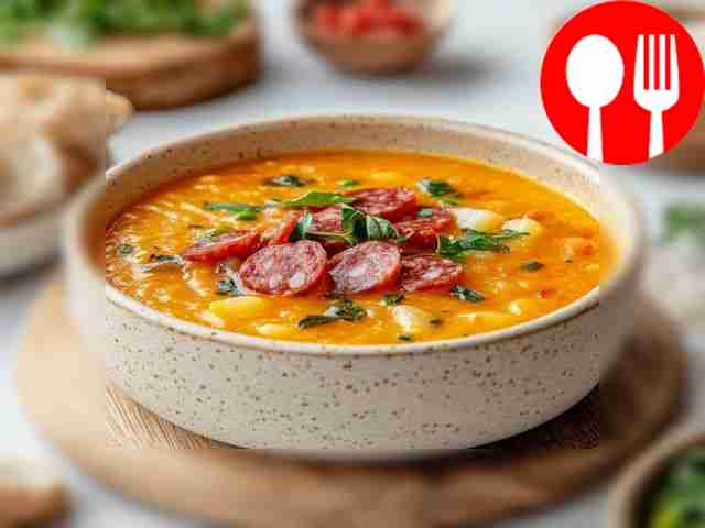 Ароматный гороховый суп в духовке