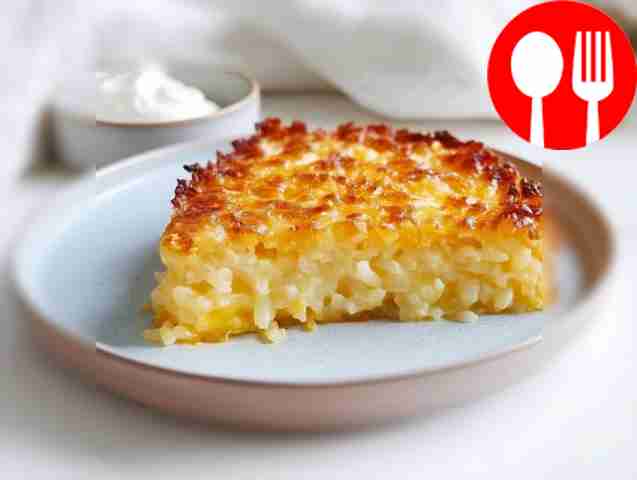 Быстрая рисовая запеканка