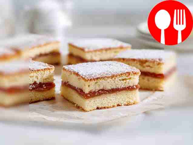 Воздушный пирог на воде с яблочным вареньем