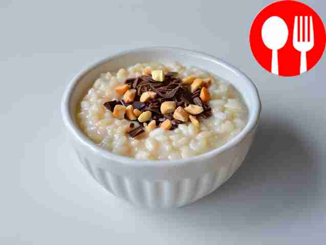 Воздушная рисовая каша на молоке