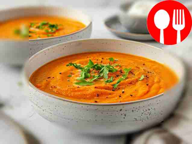 Простой суп-пюре из тыквы с картофелем