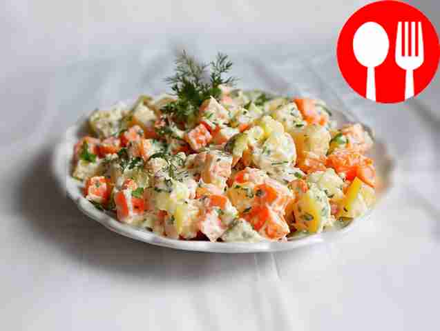 Оливье с морковью