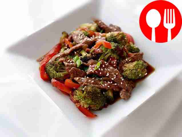 Брокколи с мясом по-китайски