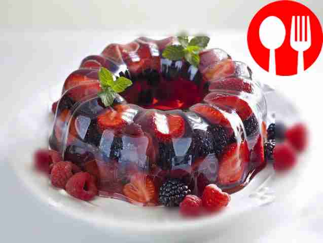 Желейный торт с ягодами