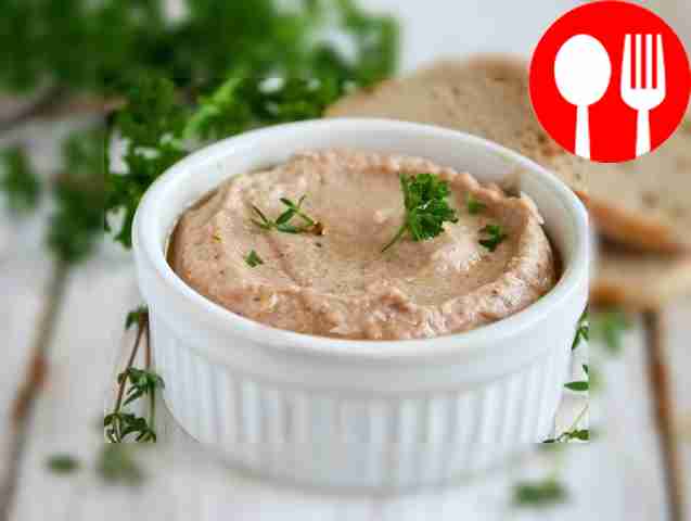 Паштет из консервированного тунца с яйцом и луком