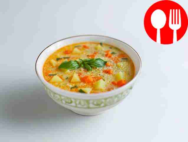 Простой картофельный суп с кукурузной крупой