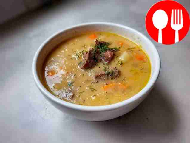 Гороховый суп с говядиной на кости