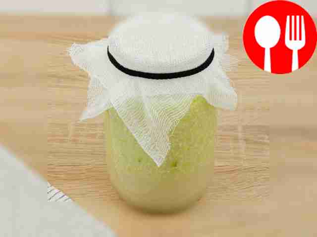 Закройте марлей и поместите в тёплое место для...