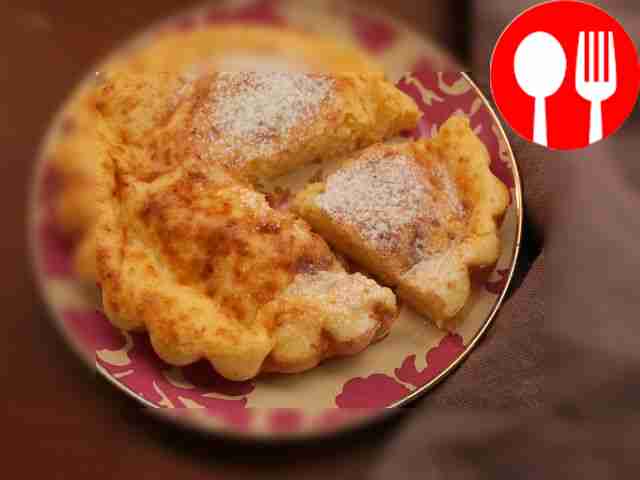 Простой творожный кекс с кефиром