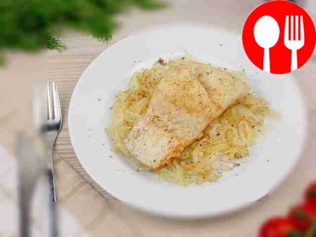 Жареное филе судака