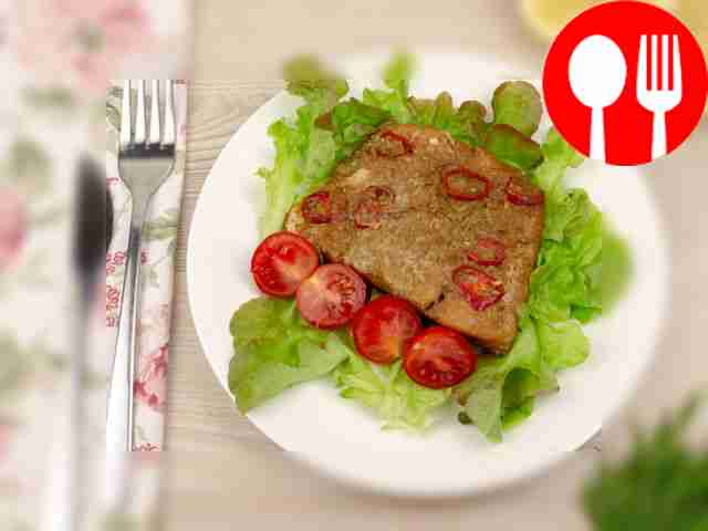 Запеченный судак с чили и соевым соусом