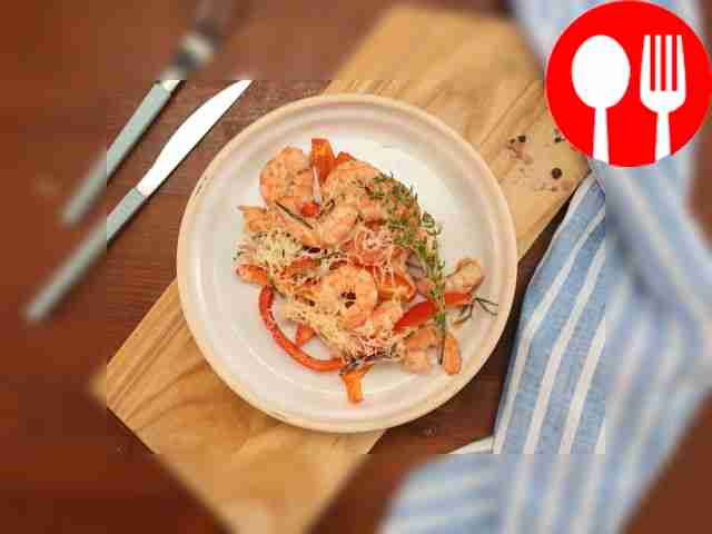 Креветки с сыром