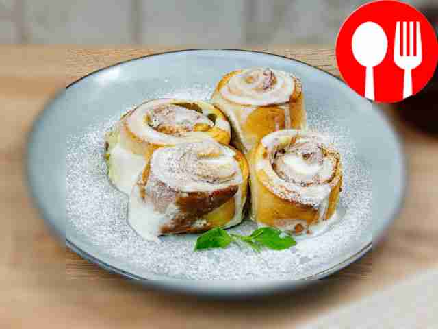 Синнабон с консервированным манго