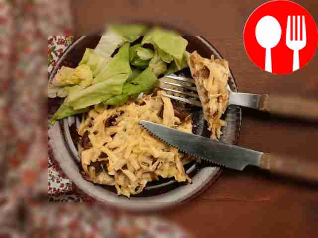 Курица с грибами в духовке