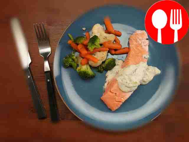 Лосось в сливочном соусе