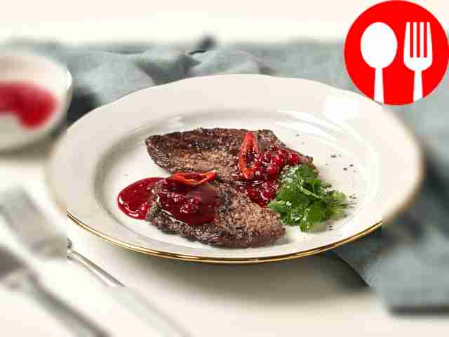 Отбивная из оленины