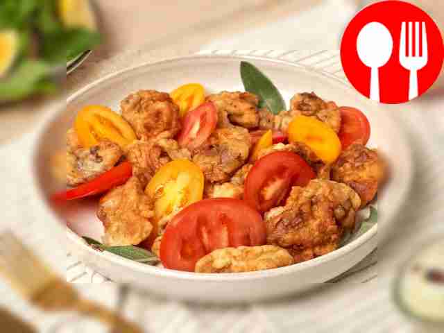 Отбивная из куриных желудков