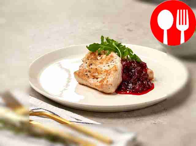 Отбивная с клюквой