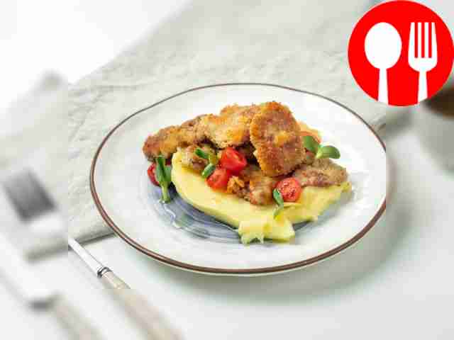 Отбивная из куриных сердечек