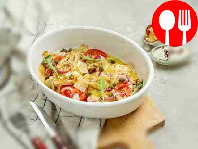 Отбивная с бананами