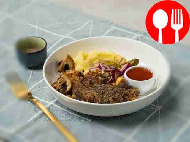 Отбивная из говяжьего сердца