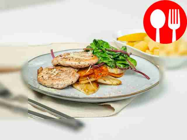 Отбивная с кольраби