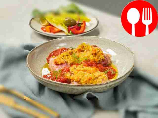 Отбивная с булгуром