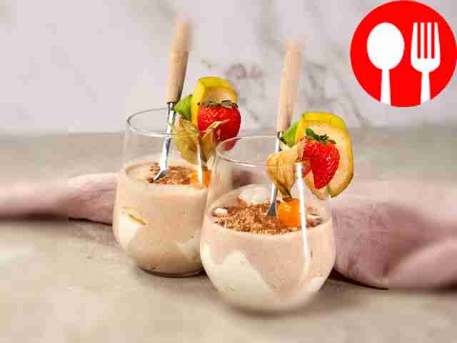 Пломбир с сушеными яблоками