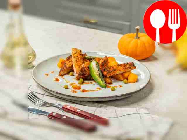 Отбивная с тыквой