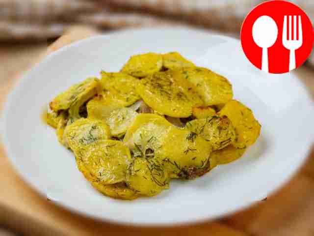 Картофель, запеченый с консервированными сардинами