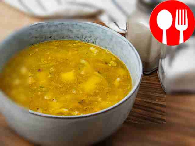 Рыбный суп из консервированной сардины