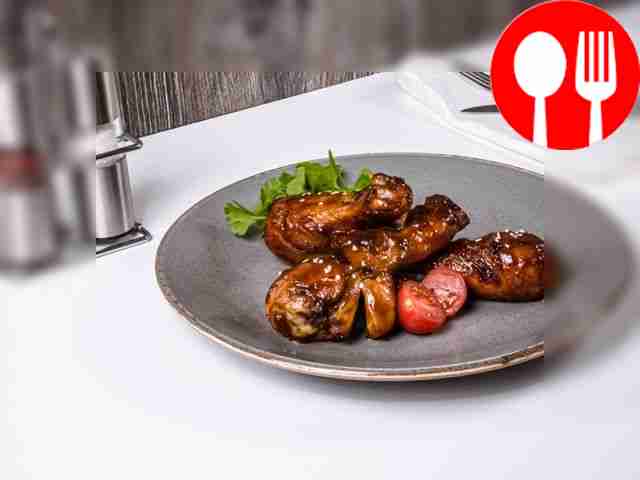 Куриные голени в медово-горчичной глазури