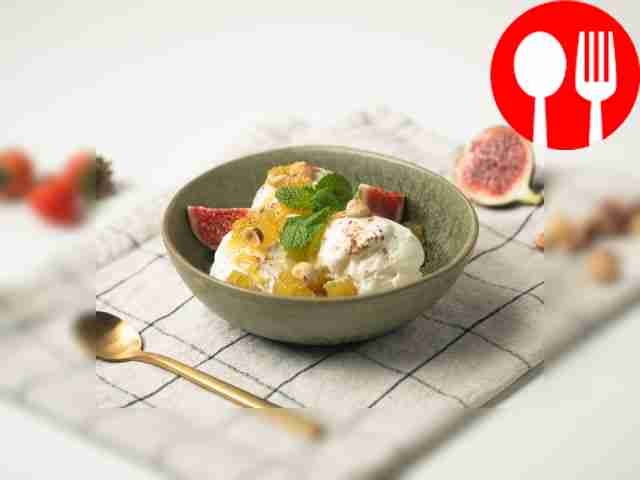 Мороженое с айвой