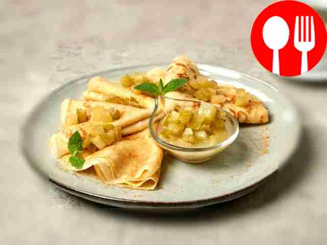 Блины с айвой