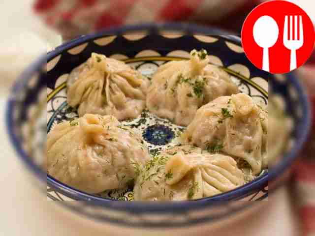 Классические манты на сковороде