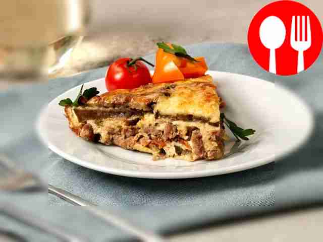 Мусака с кориандром