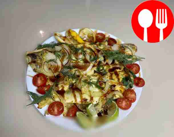 Запеченный судак по-королевски