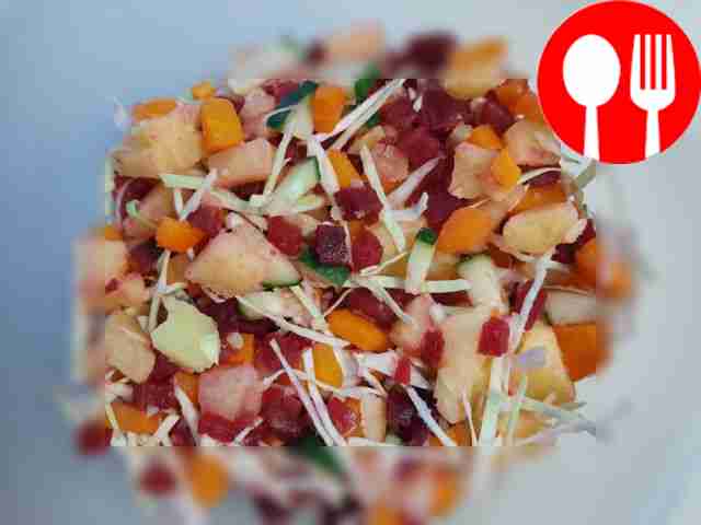 Винегрет со свежими овощами