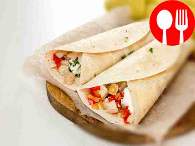 Фахитос с куриной грудкой и болгарским перцем