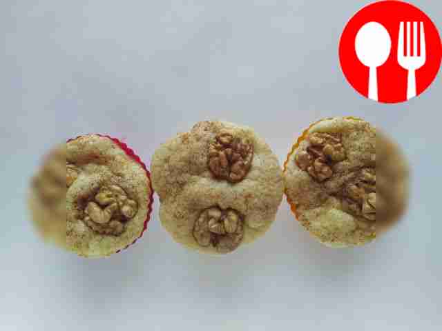 Быстрые булочки из рисовой муки с грецкими орехами